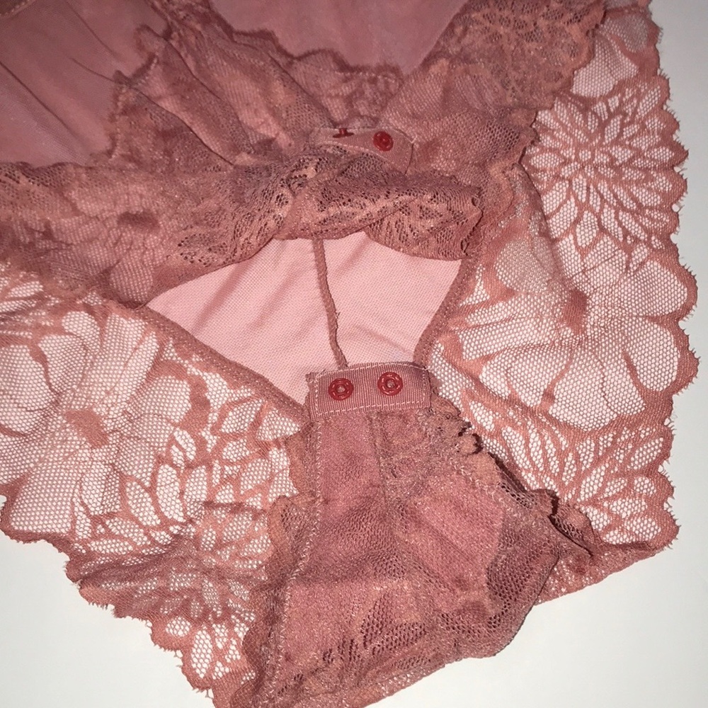 Daisy Fuentes Push Up Teddy Bodysuit Mesh & Lace.Size Medium. - Picture 14 of 15